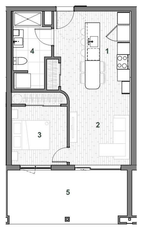 Plan — Immeuble A Unité 105