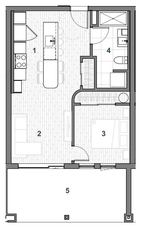 Plan — Immeuble B Unité 102