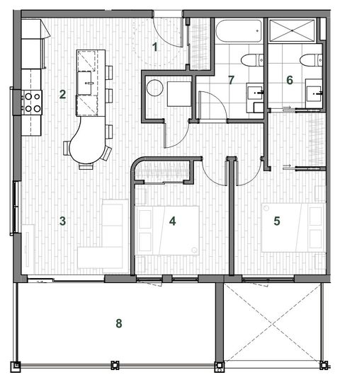 Plan — Immeuble C Unité 301