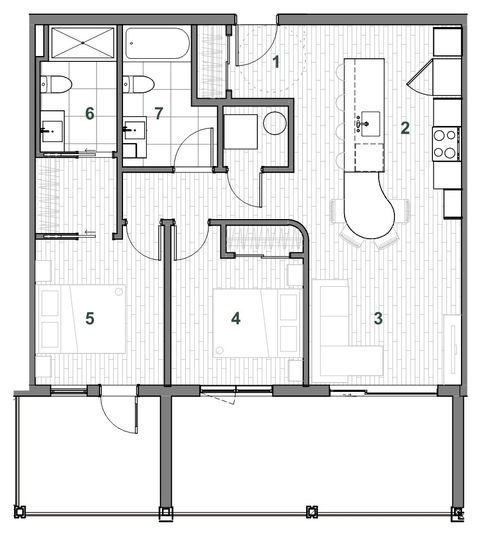 Plan — Immeuble E Unité 303